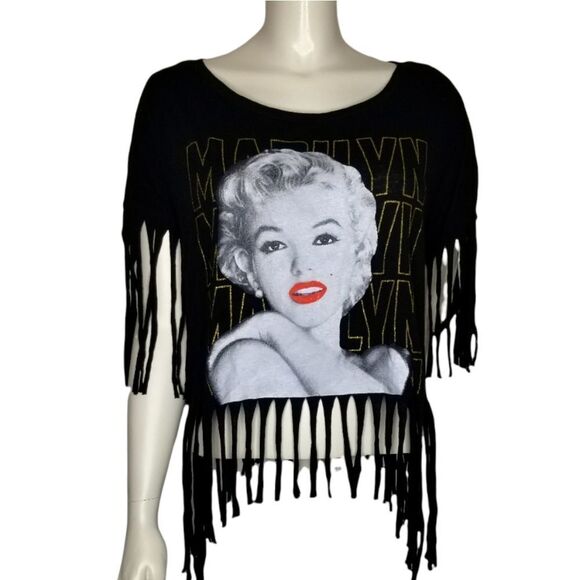 Hollywood Legend Marilyn Monroe‎ XXL Fringe Crop Top - Picture 1 of 12